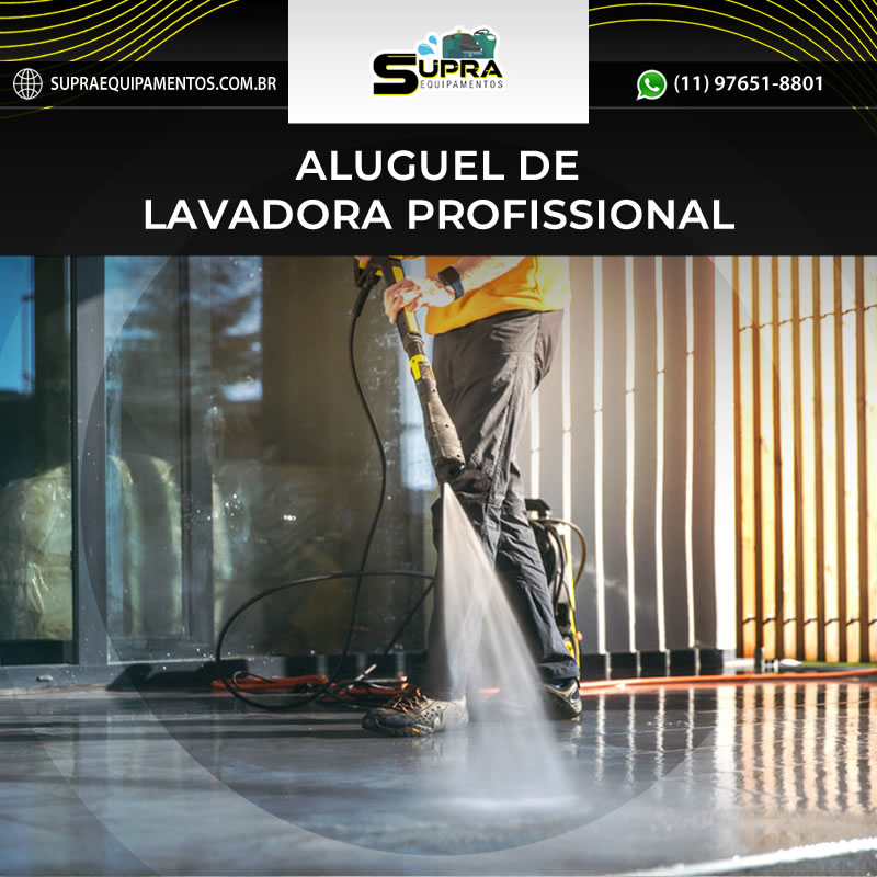 Aluguel de Lavadora Profissional