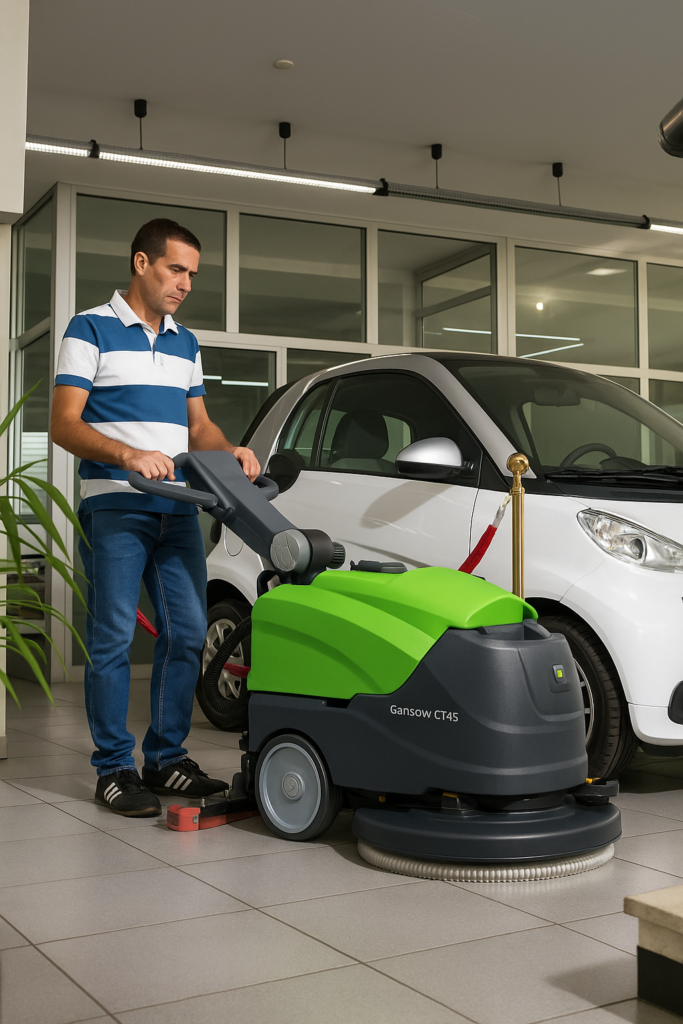 Quais os tipos de lavadoras de piso disponíveis