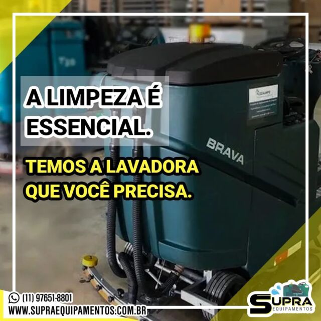 🧐Qual o Equipamento que você precisa para manter o ambiente da sua empresa limpo? Aqui você encontra a lavadora que precisa para manter a ordem e a limpeza.

A Supra Equipamentos te dá a opção de:

⚙️Comprar
⚙️Alugar ou
⚙️Reformar

🔧Aqui você encontra.

⚙️Agilidade no atendimento de orçamentos de peças e consumíveis, com estoque de peças nacionais pedidos da fábrica, com prazo de entrega que variam de até 07 dias, no máximo, e até 90 dias para peças importadas (especiais).

⚙️Também temos contratos para Locação.

⚠Faça já seu orçamento!

Para saber mais acesse nosso link na bio.📱💻

🖱️Nossos Contatos:

💻Email:contato@supraequipamentos.com.br
📞Telefone:(11) 97651-8801
🌐Site: www.supraequipamentos.com.br
.
.
