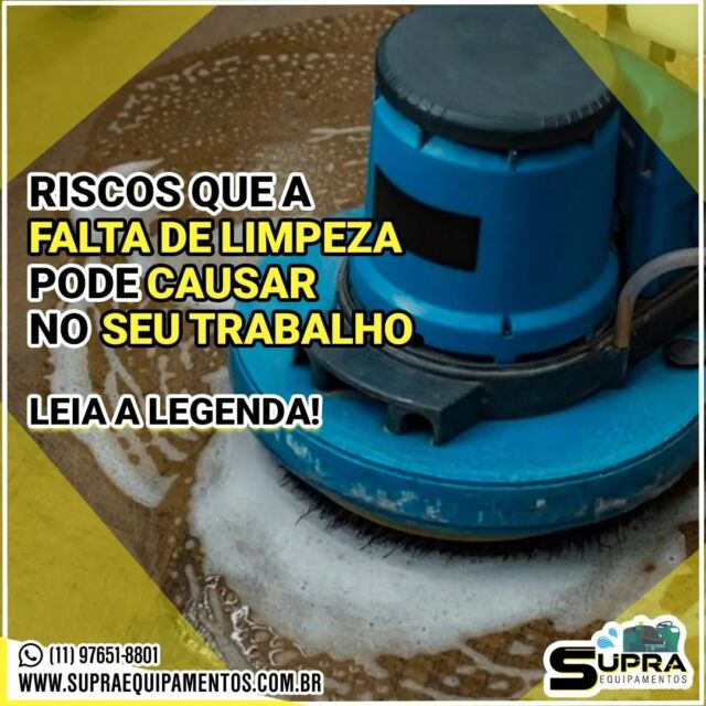 Como anda a limpeza do seu ambiente de trabalho? 🤔

✔️A falta de limpeza no ambiente de trabalho pode causar diversos riscos à saúde e à segurança dos funcionários. Aqui estão quatro riscos principais:

1. Propagação de doenças: A falta de limpeza pode resultar na acumulação de germes, bactérias e vírus, aumentando o risco de doenças transmissíveis entre os funcionários, como resfriados, gripes e infecções gastrointestinais.

2. Alergias e problemas respiratórios: Poeira, ácaros e mofo podem se acumular em superfícies não limpas, o que pode desencadear alergias e problemas respiratórios, como asma e rinite, afetando a saúde e o bem-estar dos trabalhadores.

3. Acidentes e lesões: Superfícies sujas e escorregadias podem aumentar o risco de acidentes, como quedas e escorregões. Além disso, a falta de limpeza em equipamentos e máquinas pode comprometer sua eficácia e segurança, aumentando o risco de lesões ocupacionais.

4. Baixa produtividade e moral: Um ambiente de trabalho sujo e desorganizado pode afetar negativamente a moral dos funcionários e sua motivação para realizar suas tarefas. Isso pode levar a uma redução na produtividade e no desempenho geral da equipe.

🟢 Para mais conteúdos nos acompanhe.
.
.
.
#lavadoraautomatica #limpeza #limpezapesada #equipamentodelimpeza #equipamentos #manutenção #supraequipamentos #tennant #alfatennant